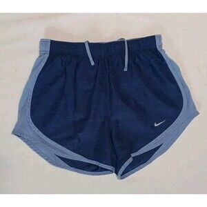 NIKE DRI-FIT Royal Blue Women's Lined Running Athletic Gym Sports Shorts Large